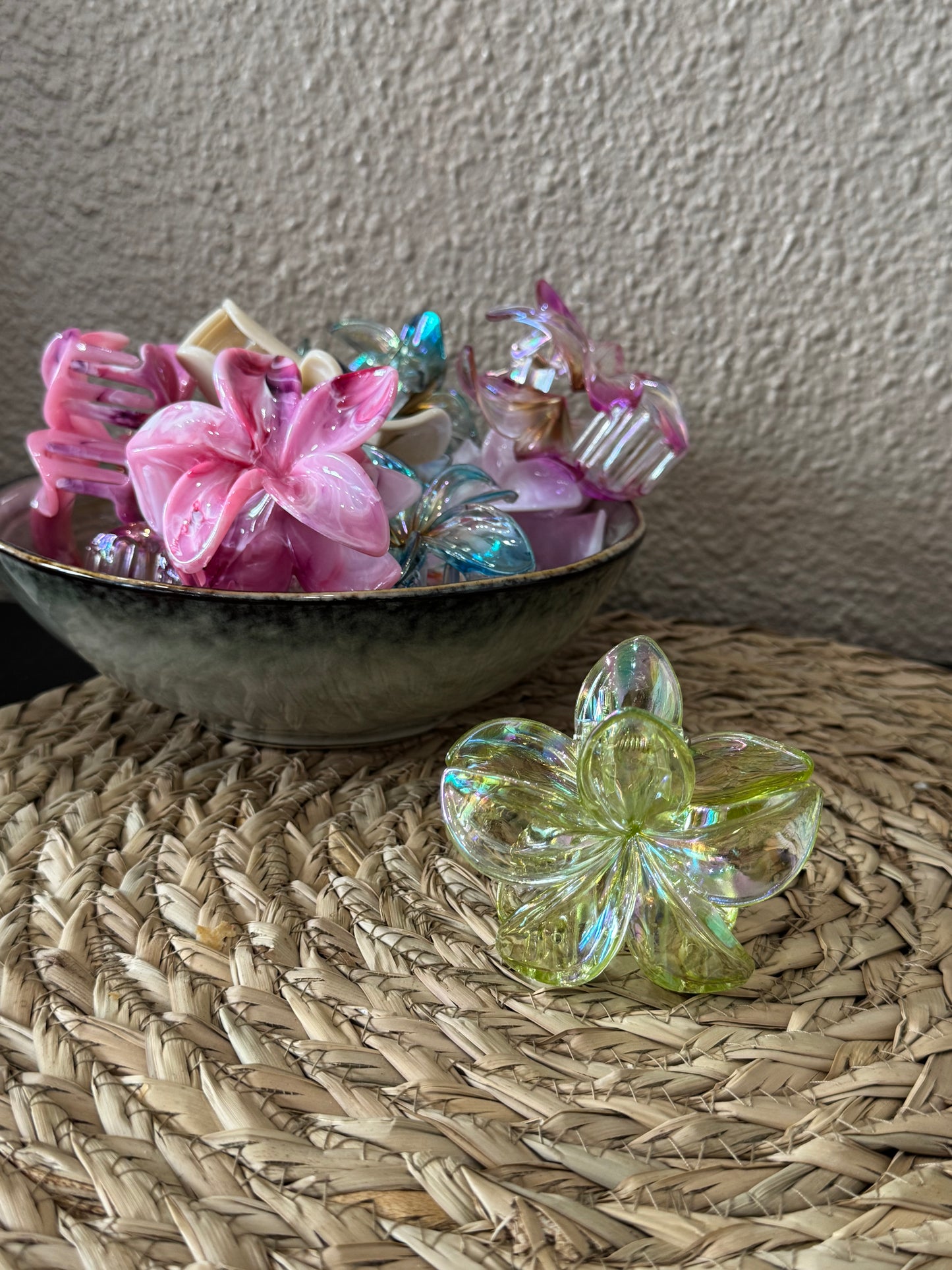 Pince fleur vert
