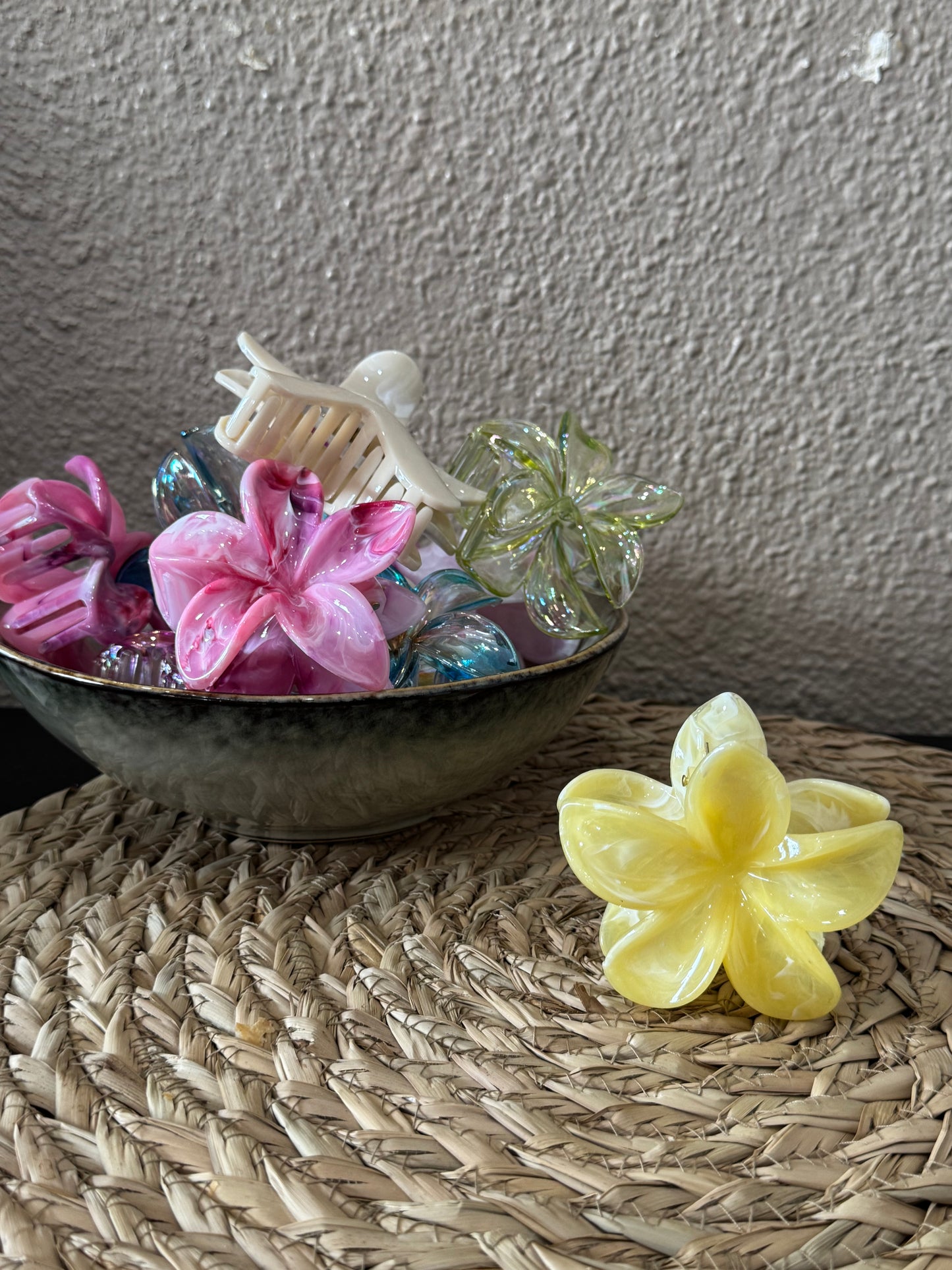 Pince fleur jaune