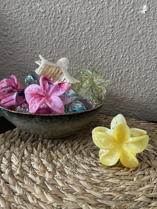 Pince fleur jaune