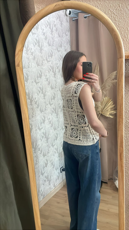 Top en crochet Bianca