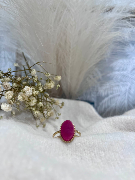 Bague Ambre Framboise