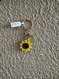 Porte clés fleur en perles de rocaille
