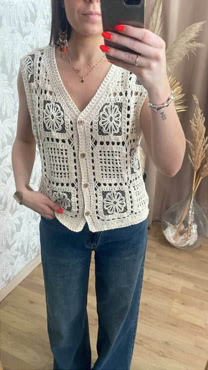 Top en crochet Bianca