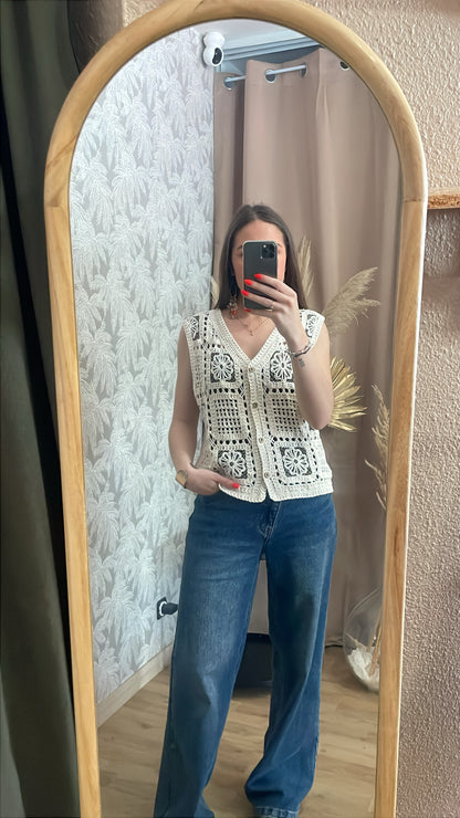 Top en crochet Bianca