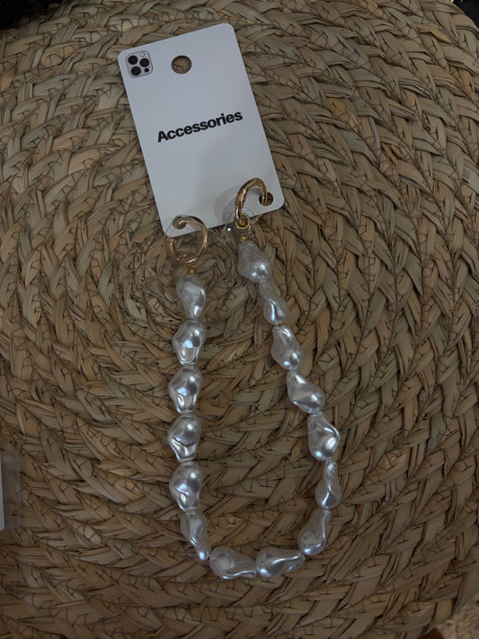 Accessoire bijoux téléphone perle