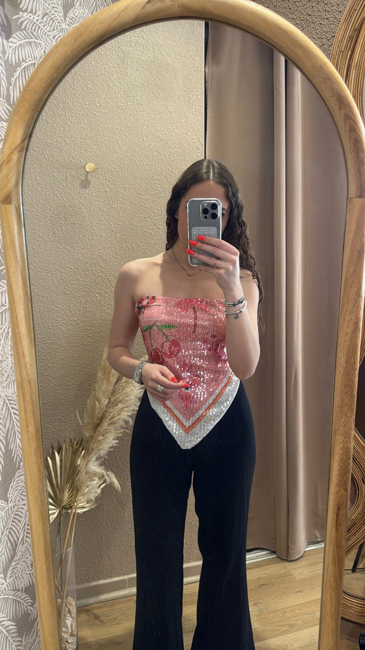 Top bandeau Isadora rose