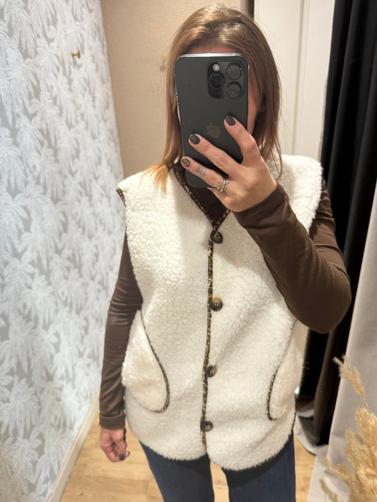 Gilet Constance - Écru